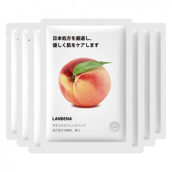 Фруктова Маска для обличчя Японська - Персик Lanbena Mask Fruit Facial Japan Advanced Formula, 952732789, Догляд,  Краса та здоров'я. Все для салонів краси,Догляд ,  Купити в Україні