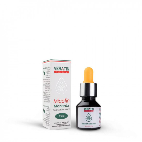 Bálsamo Micotin Monarda, frasco de 15 ml, estimula o crescimento da placa ungueal na onicólise.-3766-Veratin-tudo para manicure