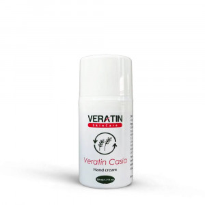 Krem do rąk Veratin Casia, butelka 50 ml, z lawendą, do suchych rąk, na alergię na zimno