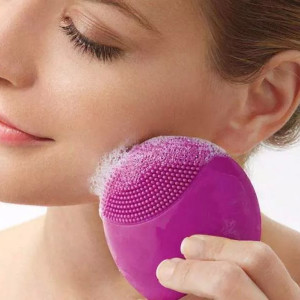 Masaje facial. Cepillo eléctrico ultrasónico, para masaje, facial, masajeador USB, silicona, SPA