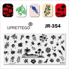 Plaque destampage feuilles palmier perroquet fleurs panier oiseau tortue repos plage ananas JR-354-3212-uprettego-estampillage