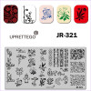 Plaque pour tamponner fleurs, motifs, monogrammes JR-321-3212-uprettego-estampillage