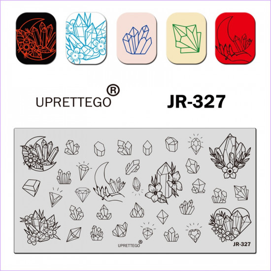 Plate for stamping crystals, diamonds, jewelry JR-327, 3212, Stemping,  Health and beauty. All for beauty salons,All for a manicure ,Gel varnishes, buy with worldwide shipping