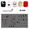 Placa para estampagem da fase da lua, estrelas, lua, planetas JR-308-3212-uprettego-Estampagem