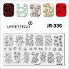 Plate for stamping flowers, poppies, wildflowers JR-336, 3212, Stemping,  Health and beauty. All for beauty salons,All for a manicure ,Gel varnishes, buy with worldwide shipping