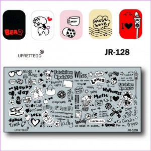 Placa de carimbo palavras lettering frases tênis telefone anjo arco morango copo óculos cereja doces svetlofor cupcake pino JR-128