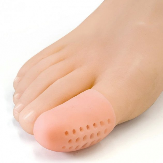 20x40mm fechado perfurado Silicone Dedo do pé nu respirável polegar Toe Gel tampas de proteção dedo guarda par 2 PCes 952772128-05-06-15 Podologia Beleza e saúde. Tudo para salões de beleza, tudo para manicure, Podologia