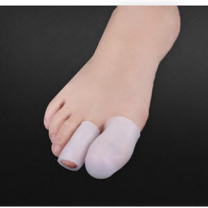 Closed silicone fingertip, 20x55 mm, on the big toe, Gel protective caps, finger Protection, pair, 2 PCs