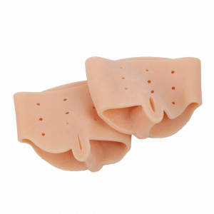 Alisador de pulgar con manguito de silicona con férula, corrector transpirable blanco