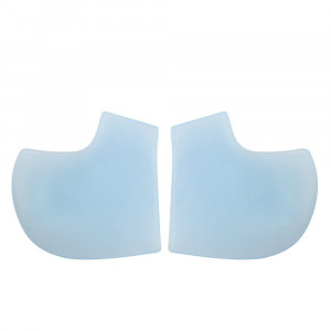 Blue Heel protector, Silicone half-toe on the heel of the foot, moisturizing and protecting against peeling and cracking