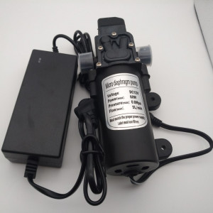  Pompe à membrane 5l/min, avec alimentation 12v, 60 W, 0,8 MPa, filetage 1/2, pour réservoir, pour osmose, pour brouillard, auto-amorçante