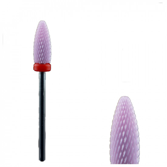 Nozzle keramische vlam, rood, zacht, voor de rechterhand, Vlambit-3310-Ubeauty-Tips voor manicure