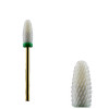 Nozzle keramische vlam, groen, hard, rechtshandig, Vlambit-3307-Ubeauty-Tips voor manicure