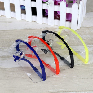 Goggles, transparente, marco amarillo, diadema ajustable, protección para los ojos
