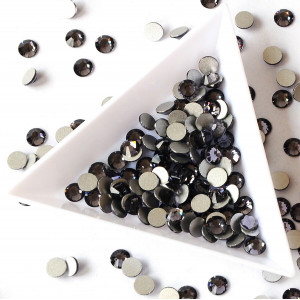 Камни для ногтей, стразы, Svarowski Black Diamand, SS4, Черный Бриллиант, Стекло, Черная икра, камни, декор, ногти, 1600 шт