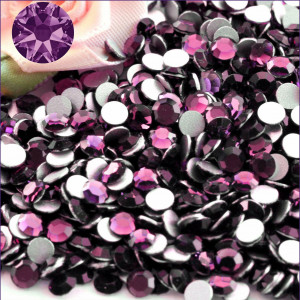  Decor, rhinestones for nails, Violet, Amethyst, Mix, AB, Crystal, Amethyst, Violet