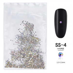 Rhinestones for nails Swarovski Crystal Moonlight SS4, stones, decor, Swarovski, moonlight