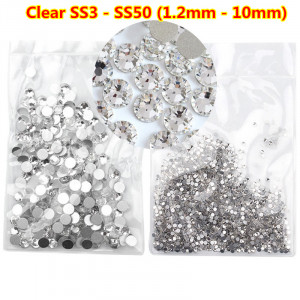 rhinestones for nails Swarovski Crystal Silver SS4, stones, decor, Swarovski, Brilliant, Diamond, crystal, silver, glass