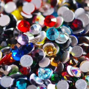  rhinestones Swarovski Crystals colored, stone, glass, crystal, multi-colored, SS3
