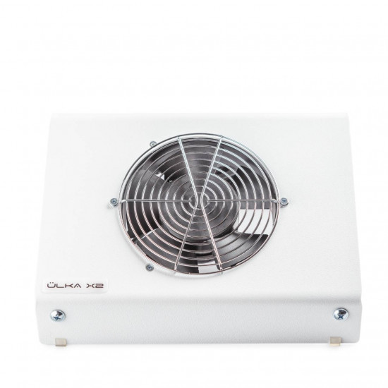 Extracteur de manucure Ulka BASIC X2, bureau, deux mains, 40 W, deux sacs à poussière, texturé blanc, aspirateur de manucure à faible bruit-3073-ULKA-Comptoir et hottes encastrables ULKA