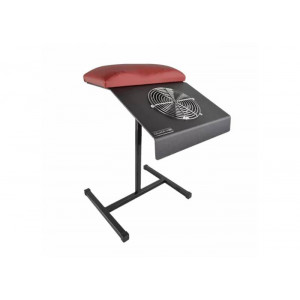 Conjunto de pedicure extrator Ulka BASIC, com suporte de chão com almofada vermelha, sacos de pó substituíveis, baixo nível de ruído