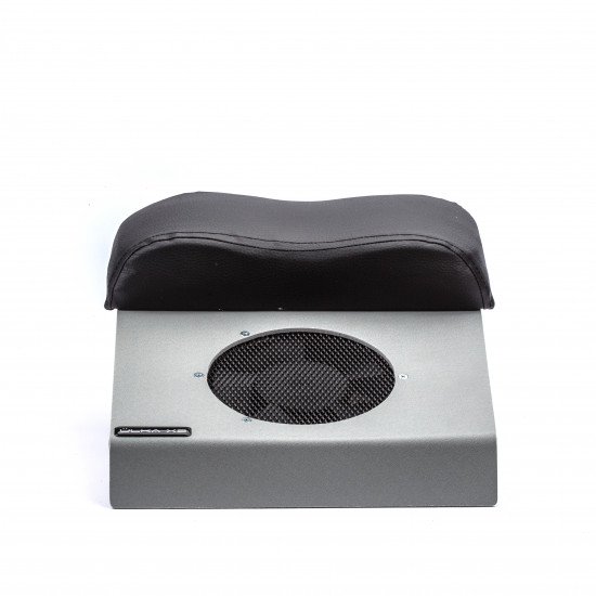 Extracteur de pédicure Ulka X2P avec support au sol blanc avec coussin noir, hauteur réglable, sacs à poussière remplaçables, faible niveau sonore-3090-ULKA-Comptoir et hottes encastrables ULKA