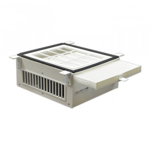 Professionele ingebouwde Ulka HEPA-kap, wit, met Hepp-filter, verzamelt 100% stof, 52 W, herbruikbaar masker, palet, 50.000 bedrijfsuren