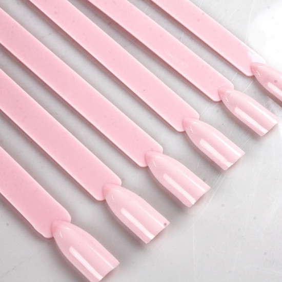 Pink fan for samples of varnish for 50 nails 12 cm.-18710-China-Nail tips, nail forms for