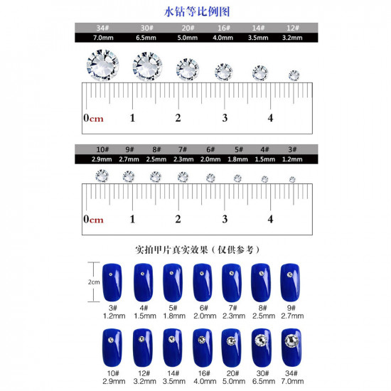 Stenen SS4 CHAMELEON glas 1440 stuks -(2580)-19036-Китай-Strass voor nagels