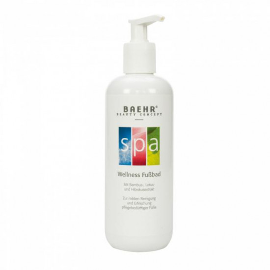 Baño de pies SPA con loto, hibisco, extracto de bambú, 500 ml. SPA Bienestar Fussbad-32741-Baehr-Cuidado