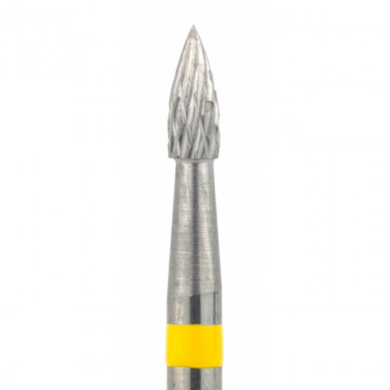 Carbide cutter Flame, notch Super fine-64068-saeshin-Tips for manicure