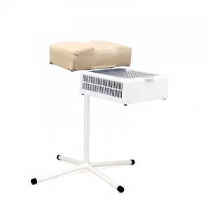 Colector de polvo portátil Teri 800 M y reposapiés con cojín beige, soporte de pedicura, extractor potente, filtro HEPA de la marca Teri