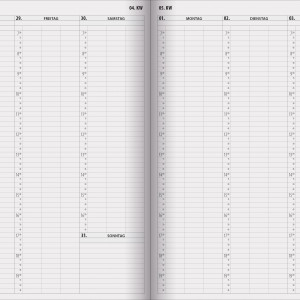 Boekkalender 2021 met weekoverzicht, A5