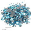 Stones Aquamarine Different sizes S3-SS12 glass 1440 pieces -(580)-19001-China-Nail stag