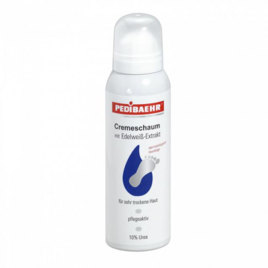 Creme-Schaum mit Edelweiß-Extrakt und Urea, 125 ml. Pedibaehr. Für sehr trockene und empfindliche Füße.-32751-Baehr-Pflege