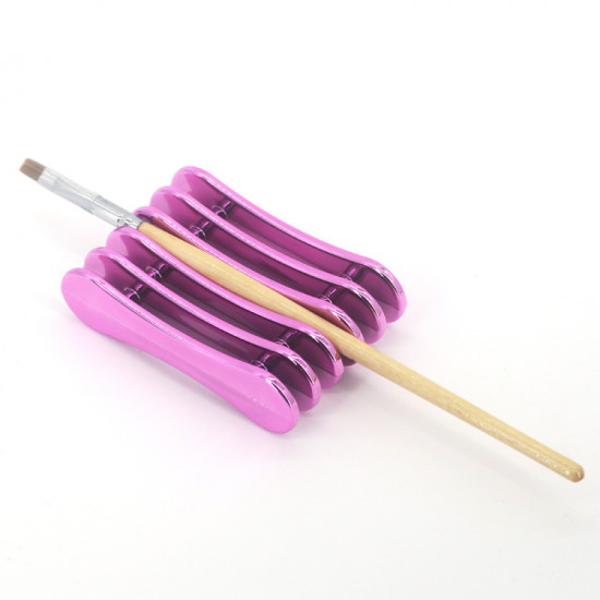 Compact stand for manicure brushes, 5 sections, durable plastic, for nail art, pink, 2827, Other related products,  Health and beauty. All for beauty salons,All for a manicure ,Supplies, buy with worldwide shipping