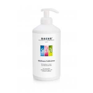 SPA creme de pés com extrato de lótus, bambu e hibisco, 500 ml. distribuidor. SPA Wellness Fusscreme