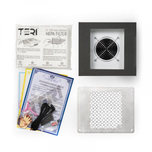 Teri 800 2021 white (white mesh) professional built-in Nail Dust Collector with HEPA Filter Built-in Manicure Hood