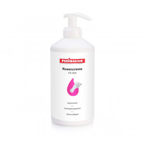 Crema con rosa y urea, 500 ml. dispensador. Pedibaehr