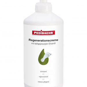 Regenererende crème met olijfolie Pedibaehr 500 ml voor een zeer droge huid van de voeten