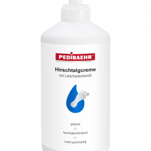 Fußcreme mit natürlichem 100% Hirschfett Pedibaehr Hirschtalgcreme, 500 ml