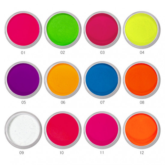 Decor set of 12 colors (bright pigment) No. 101, 59715, Design, decorations, decor,  Health and beauty. All for beauty salons,All for a manicure ,Decor and nail design, buy with worldwide shipping