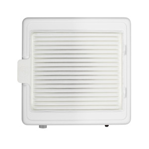 Desktop extractor Teri 800 M 2021 manicure white,metallic mesh,with HEPA filter, 80 W,nail dust collector, SES certificate, 257x262x108 mm