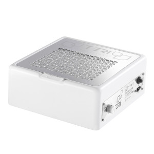 Teri Turbo M 2021 biały, metaliczna siatka, przenośny odpylacz z wodoodpornym filtrem HEPA, odkurzacz do manicure do pochłaniania pyłu, 257x262x108 mm, gwarancja,