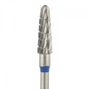 Cortador de carboneto Cone notch Médio, azul, cortador para manicure e pedicure, para remover o estrato córneo superior dos calcanhares e calosidades