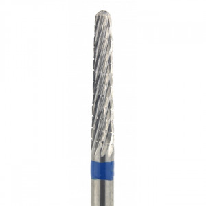 Cortador de carboneto Cone notch Médio, azul, cortador para manicure e pedicure, para remover o estrato córneo superior dos calcanhares e calosidades