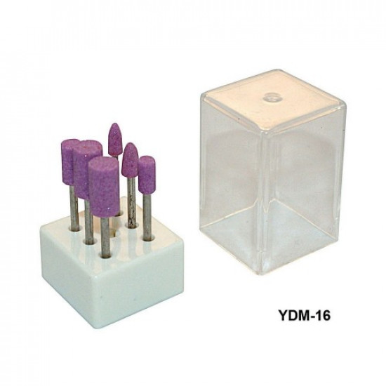 Nozzle voor bovenfrees 6 stuks in een set (steen/roze/wit)-59370-China-Tips voor manicure