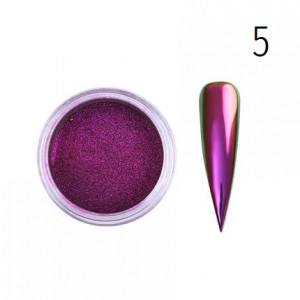 Reiben für Nägel SUPER CHROME Nr. 5 Chamäleon-Pigment