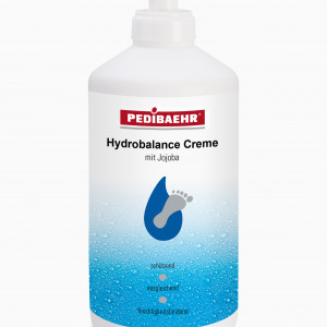 Dispensador Hydro balance foot cream 500ml Pedibaehr para o cuidado dos pés desidratados