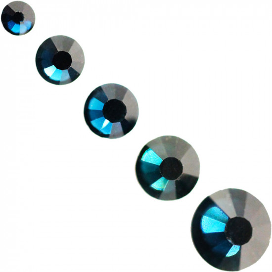 Pierres en verre Swarovski de différentes tailles BLEU-NOIR 1440 pcs.-19013-Ubeauty-Strass pour les ongles